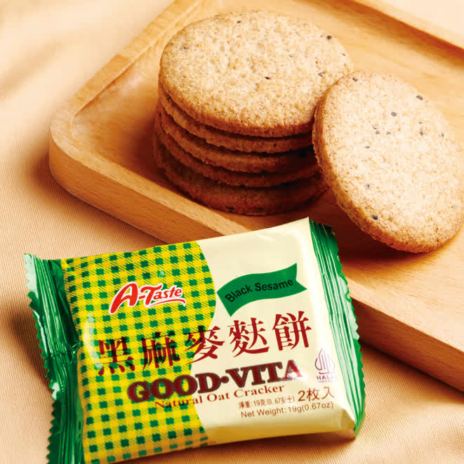 Black Sesame Natural Oat Cracker Customized Packaging buckwheat Cracker Natural Puffed Wheat Thins Crackers For Breakfast