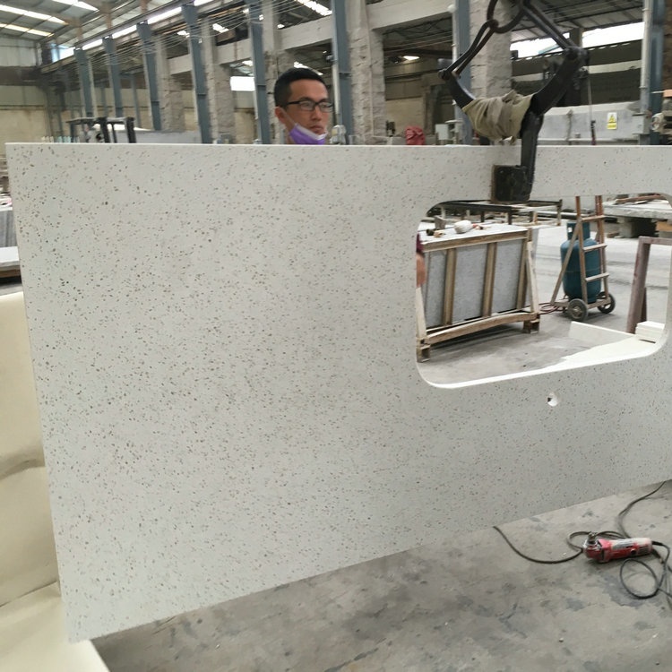 Crystal white quartz White Quartz Stone For Kitchen Countertops