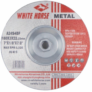 White Horse Industrial Grade Metal Grinding Discs and Abrasive Cutting Discs With Aluminum Hub