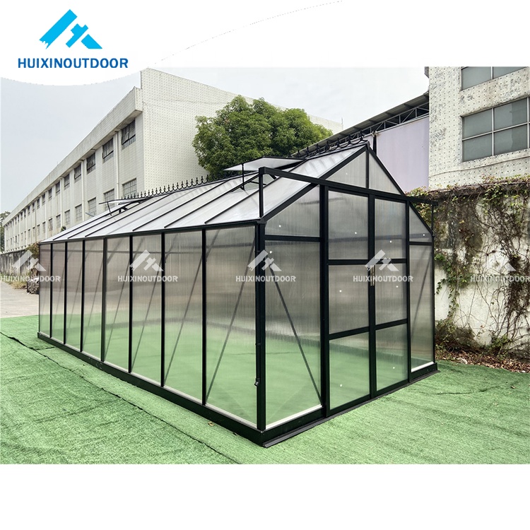 Aluminum frame house other greenhouses garden greenhouse hot sale 10mm polycarbonate huixin green houses