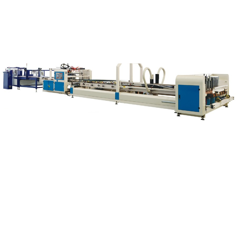 Automatic folder gluer machine kraft cardboard making machine