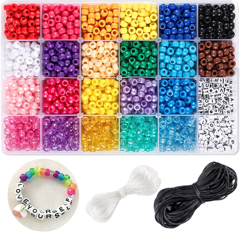 Wholesale Handmade Bead DIY Jewelry Kits Crafts Beads Pendant Acrylic Charms Set For Necklaces Bracelets