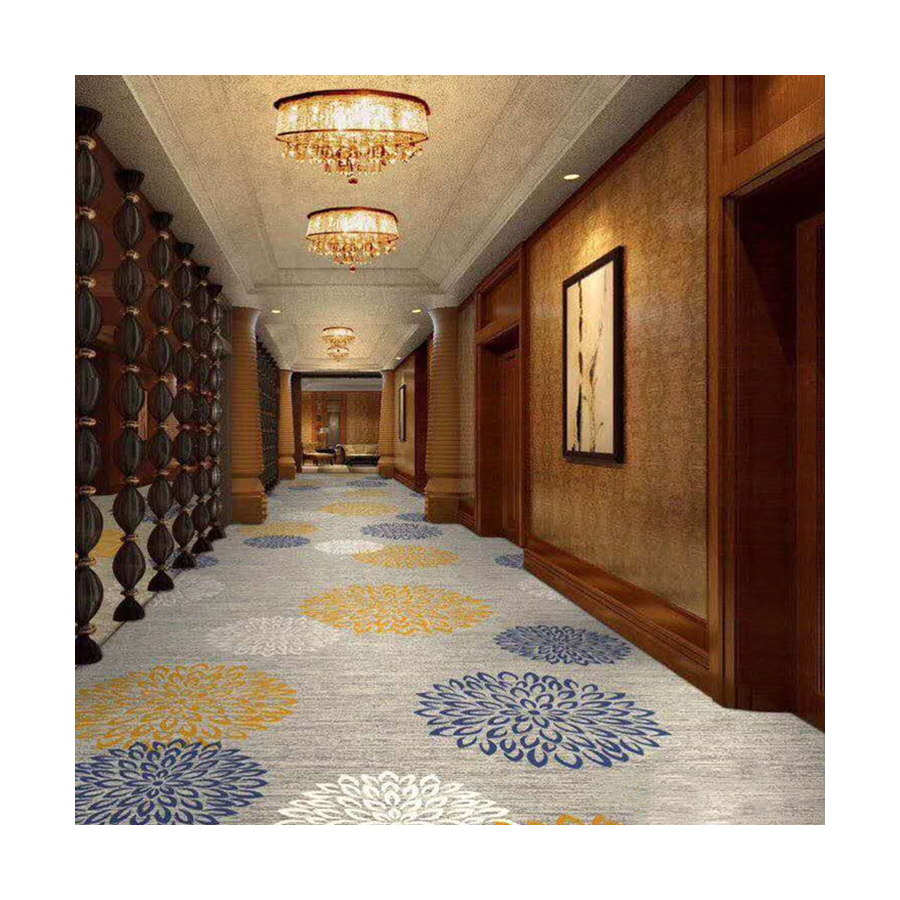 Luxury Printed New Design Printed Carpet Nylon Printed Hotel Carpet Banquet Hall Carpet