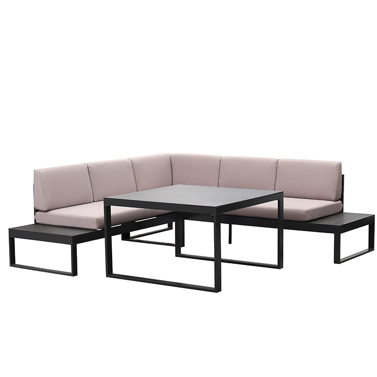 Easy to use comfortable cheap three piece set aluminum outdoor furniture garden