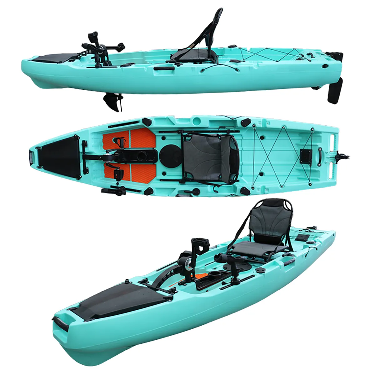 New Arraived Vicking New Design Single Sit On Top Pedal Fishing Kayak For 1 Person