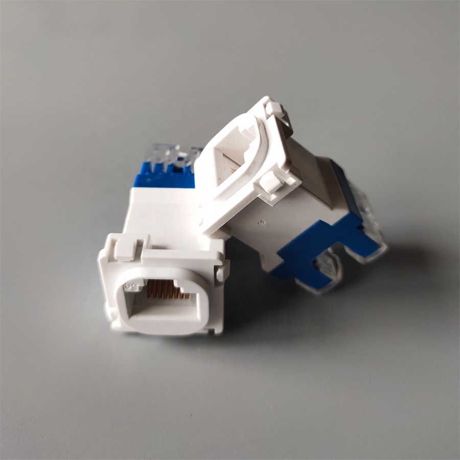 CAT6 замочного зажима кабелей решение разъем RJ45 180 градусов без применения специальных инструментов муфта jack