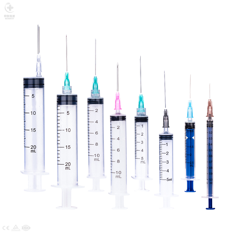 Medical Products Disposable 1ml 2ml 3ml Vaccine Luer Lock 1 Ml Injection Syringe Jeringa