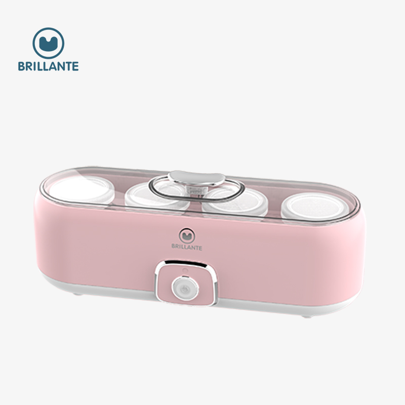 Pink Color Automatic Yogurt Machine Household Maker Machine with 4 Glass Jars for Home