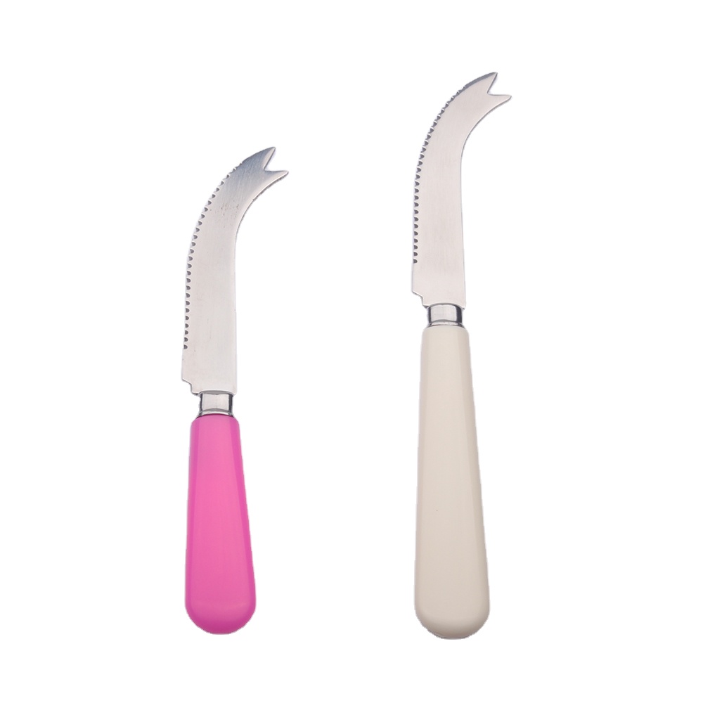 Eco-friendly Children knife Plastic Handle Kids cheese knife stainless steel