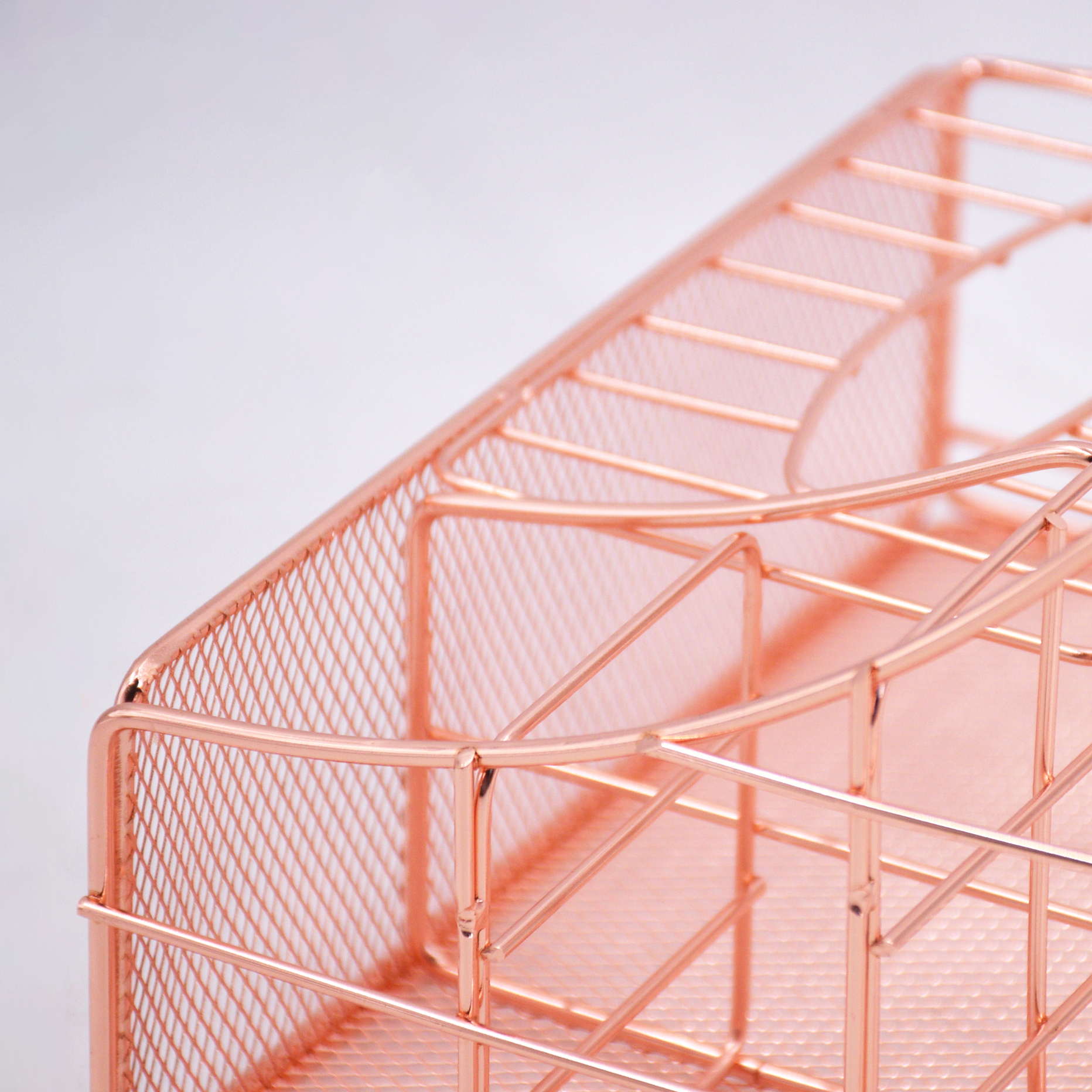 2020 Multifunction Storage Series Metal Mesh Rose Gold and Gold Household Table organizer Napkin Box