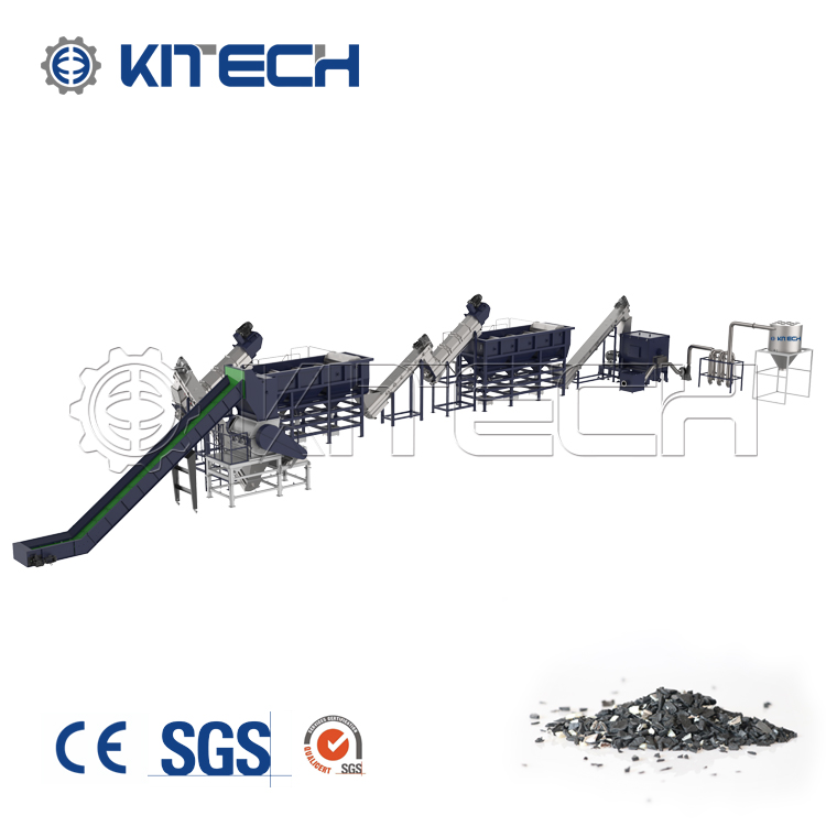 Kitech Waste PE PP Plastic Film Crush Recycling Washing Line
