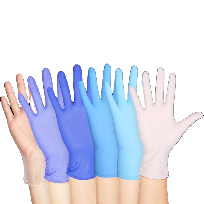 black Color highest nitril gloves Wholesale powder free non powder free work gloves