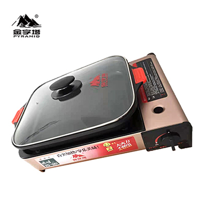 factory direct sales china pyramid barbecue outdoor kitchen butane gas stove with Oven