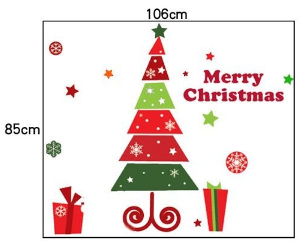 Hot sale creative christmas window stickers car stickers christmas snowflake decorations