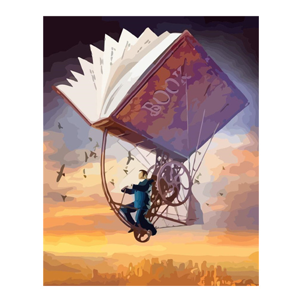 HUACAN DIY Book Oil Painting By Numbers Abstract On Canvas Dropshipping DIY Pictures By Number Drawing Canvas Prints Coloring