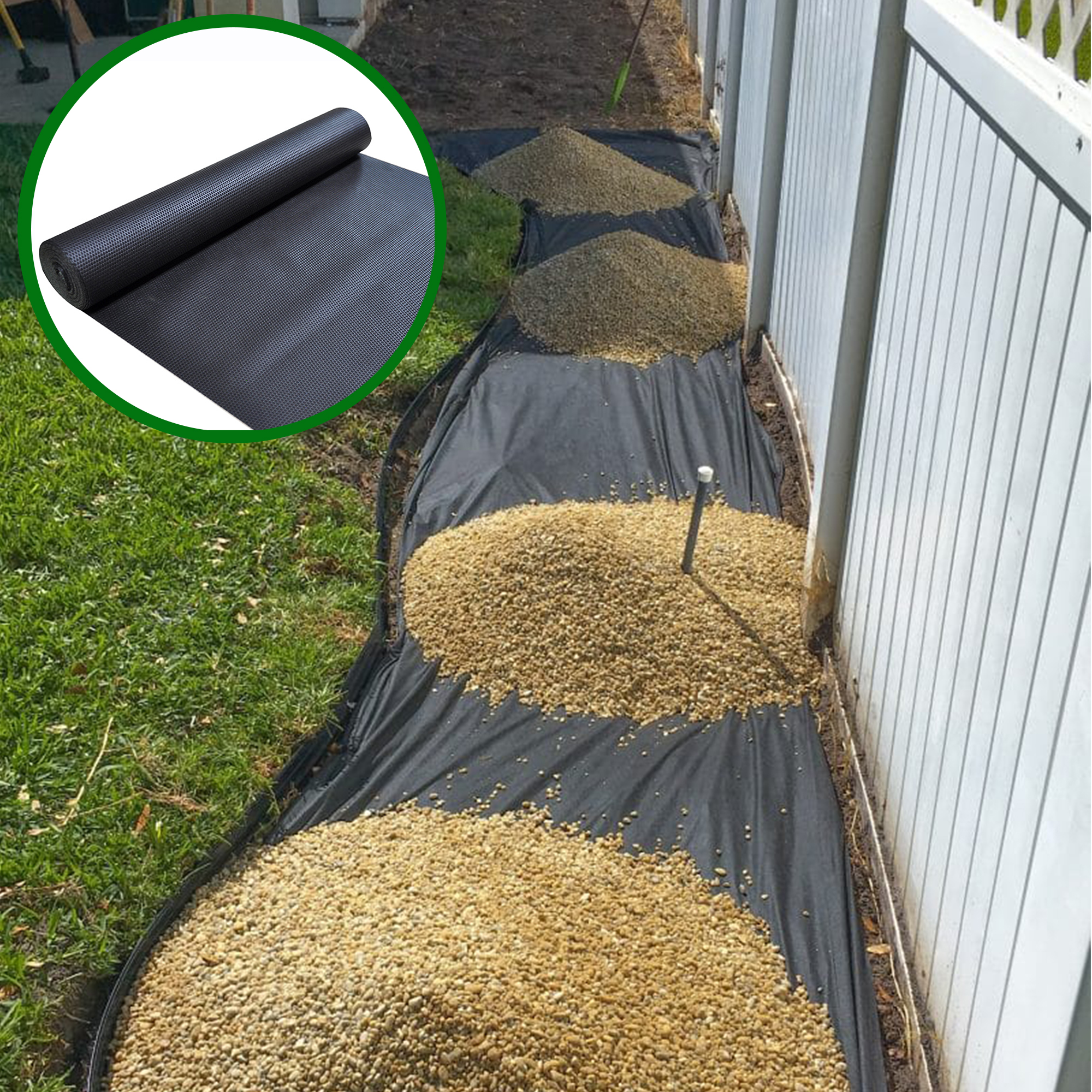 Wholesale Customized Sizes Non Woven Production Line Light Heavy Duty Low Price Driveway Geotextile Membrane Underlayment
