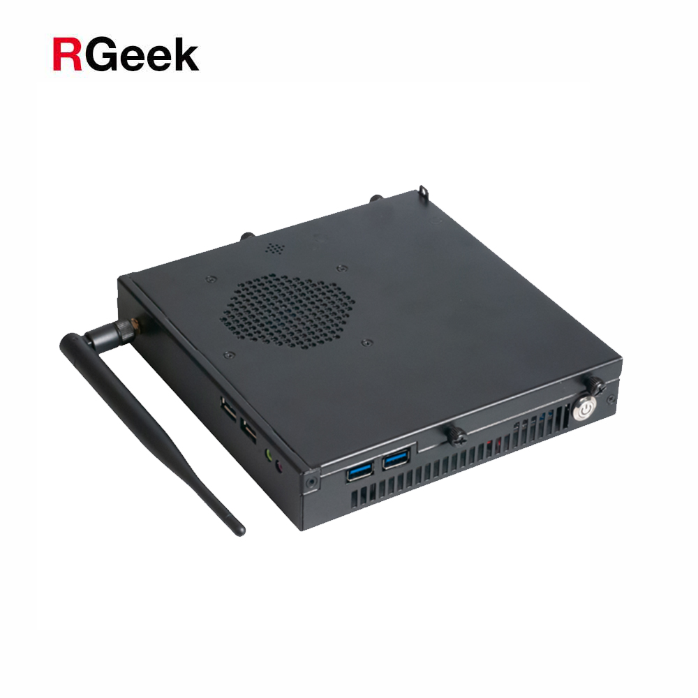 RGeek AMD A320 тонкий мини ITX AM4 ПК Двойные порты дисплея DP