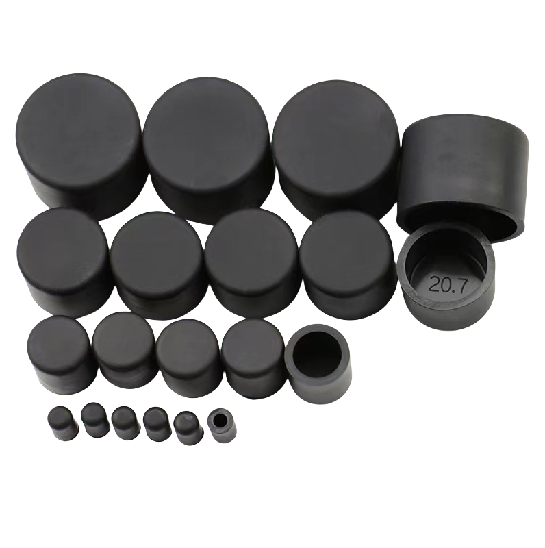 Rubber Cap Protective Cover Rubber Plug Soft Thread Protection Dust-proof End Cap for Screws and Bolts