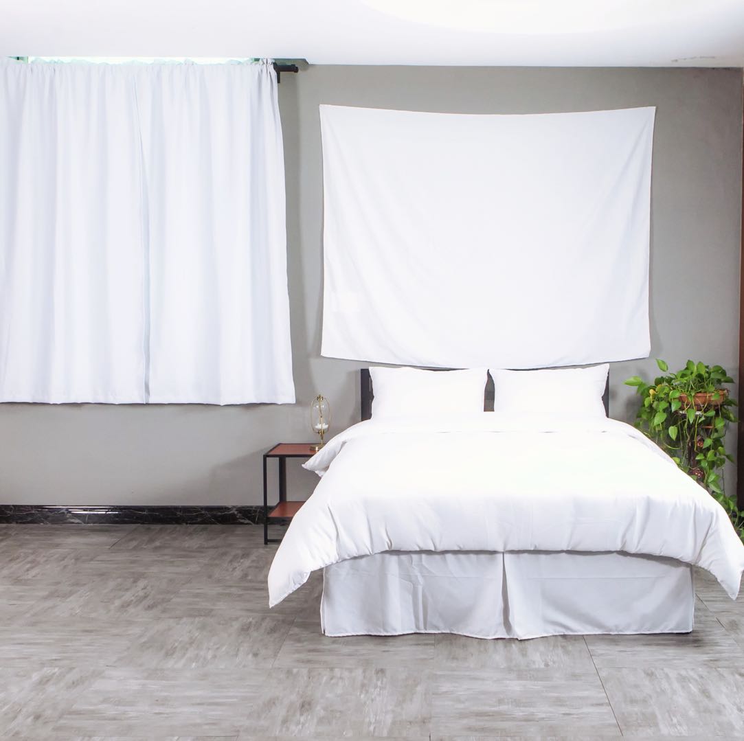 Luxury Custom Hotel Bedding White Bed Sets Plain Solid Duvet Covers Set