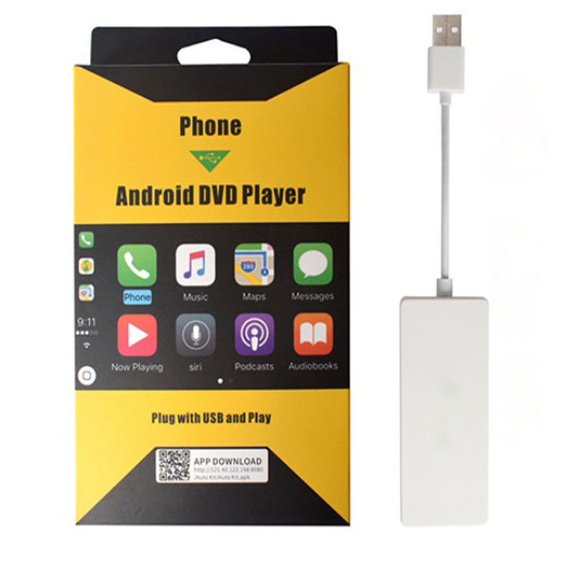 Портативный USB-ключ, автомобильный адаптер Android, беспроводной адаптер Carplay, OEM для навигационного плеера, радио, музыки