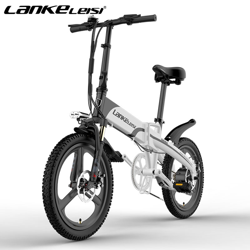 LANKELEISI G660S 20-дюймовый велосипед для поездок по городу 48V400W складной электрический велосипед для взрослых мужские и женские спортивные велосипед