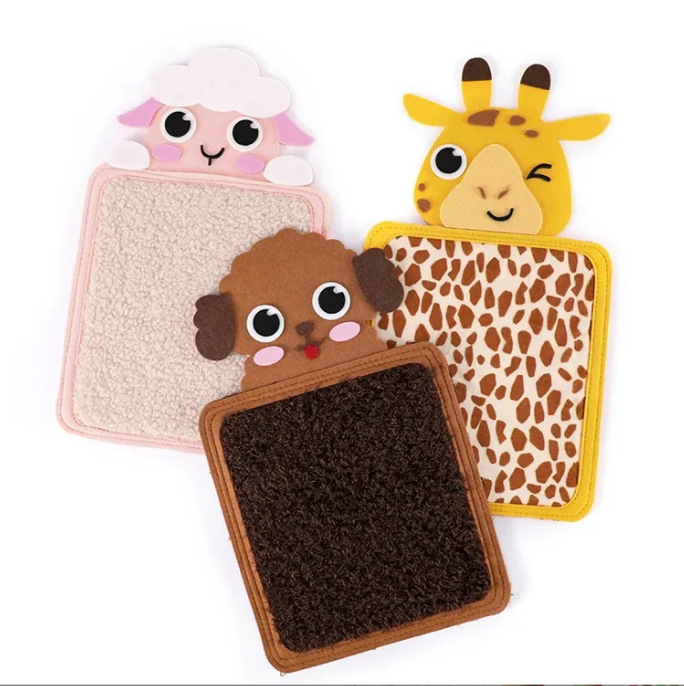 Educational Tactile Learning Sensory Mats Montessori Sensory Toys with Animals for Autism