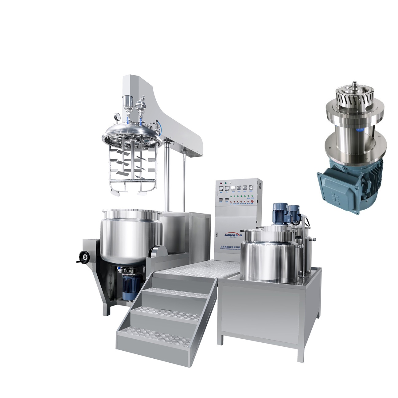 Vacuum homogenizing emulsifying machine specializing in manufacturing cosmetics manufacturing machine