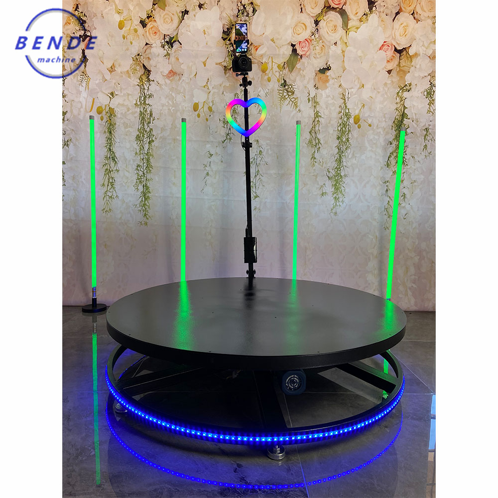 2022 Video camera portable 360 degree photo booth wireless automatic rotating selfie wedding business photobooth