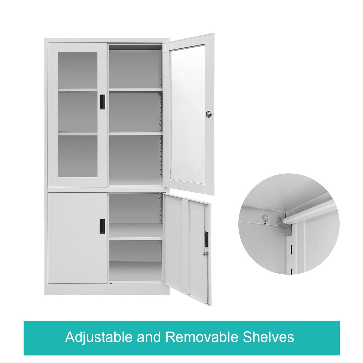 super capacity modern iron cupboard stainless material office storage cabinet steel cabinet Folding Cupboard