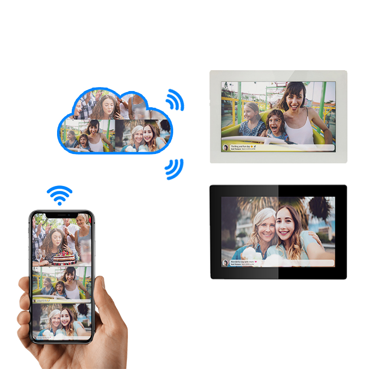 10,1 дюймовый wifi APP пульт дистанционного управления с сенсорным ЖК-экраном wifi фоторамка