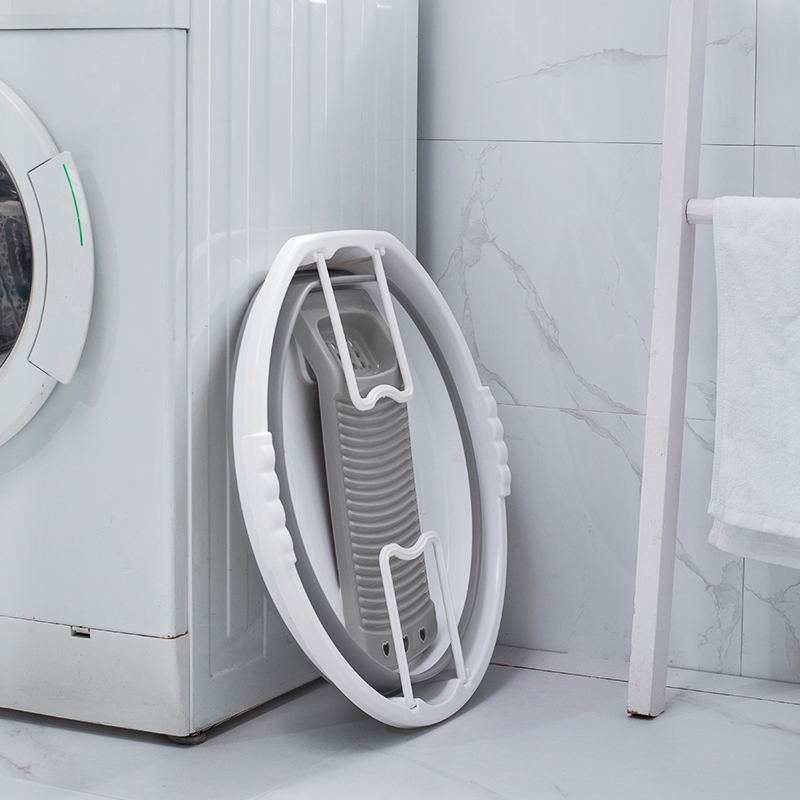 Foldable plastic washbasin with washboard large convenient washbasin