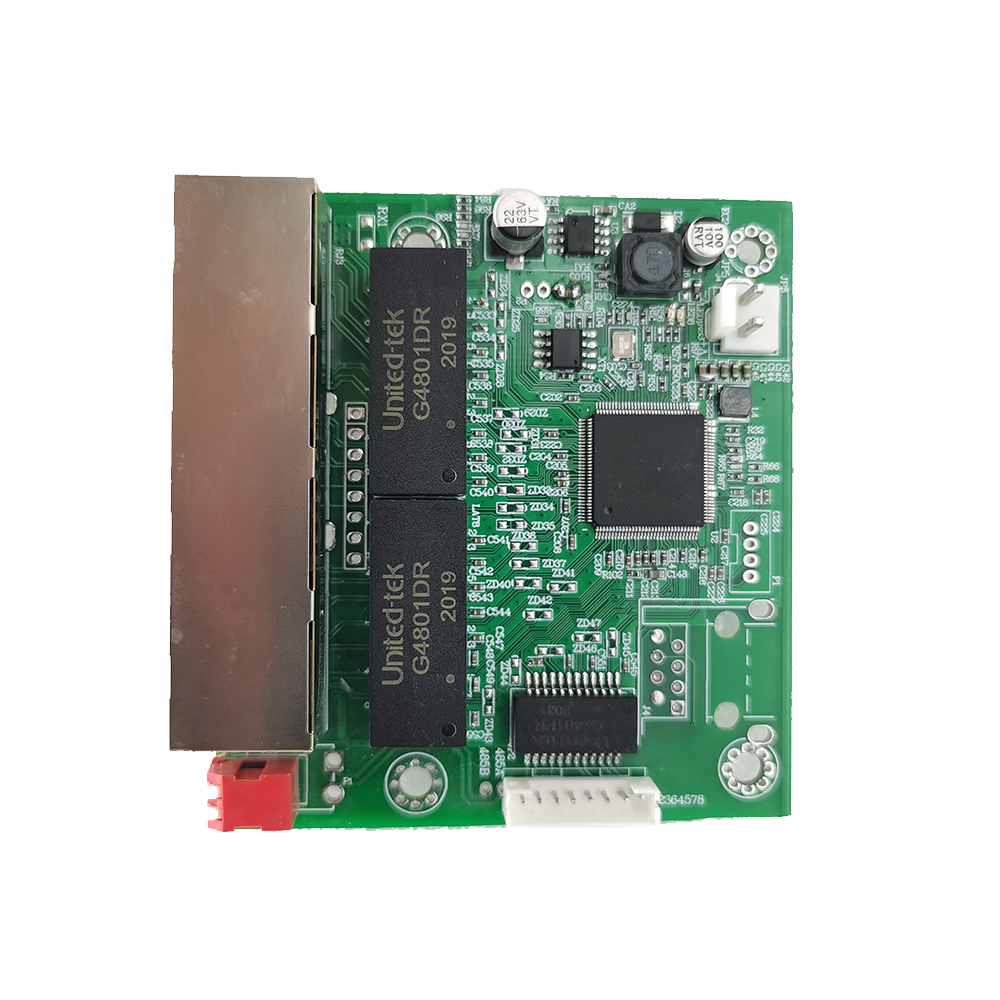 4 + 1 порт Gigabit Ethernet коммутатор PCB модуль сборки