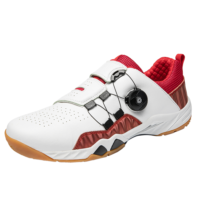 Fashion trend Badminton shoes Men Summer breathable Non slip sneakers .high quality turn buckle strap design badminton shoes