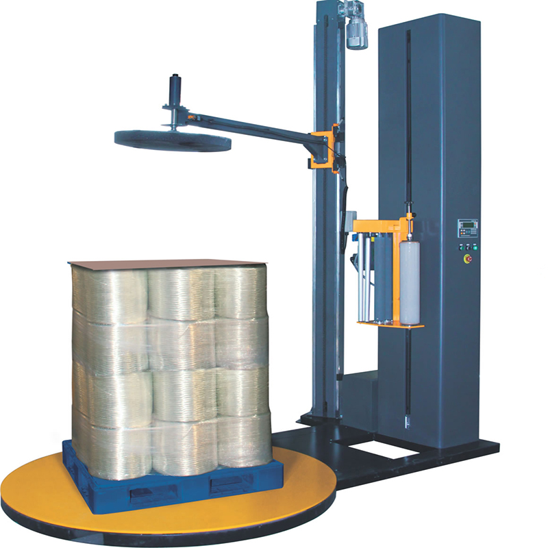 CE approved automatic pallet wrapper machine automatic pallet wrapping machine with top plate