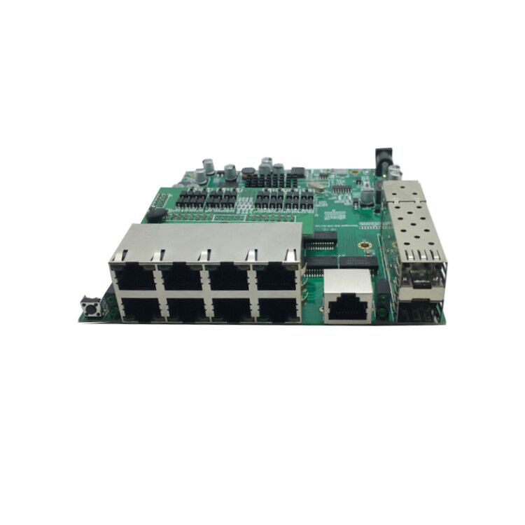 8 портов 24 В Пассивный PoE полный гигабитный 2 оптоволоконный SFP L2 управляемый VLAN LACP SNMP Реверсивный коммутатор Poe
