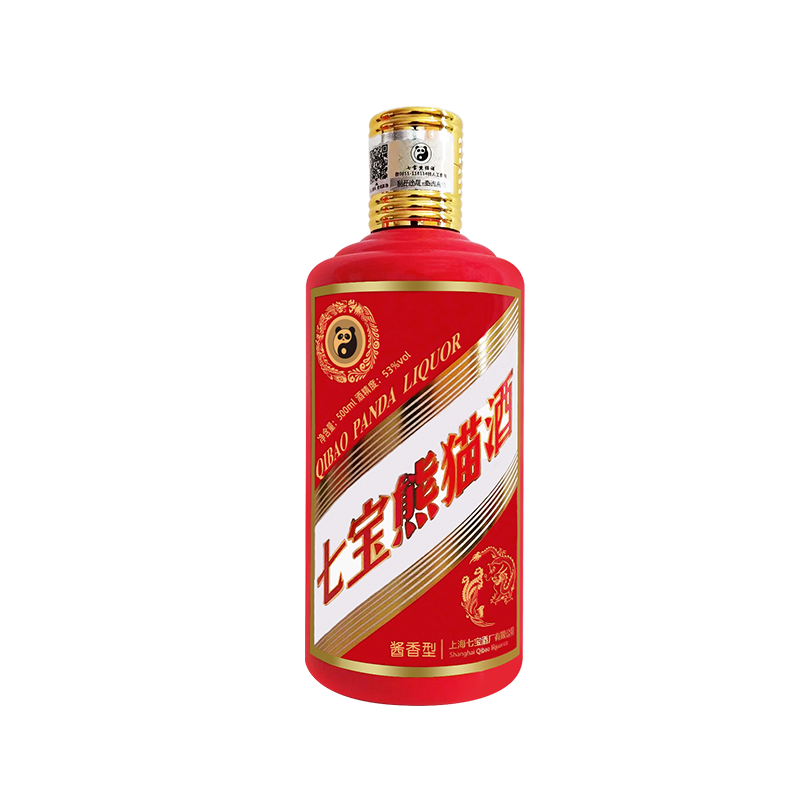 Мелкие бутылки китайского ликера с ароматом maotai 500 мл/бутылка от китайского местного бренда Shanghain Qibao Panda