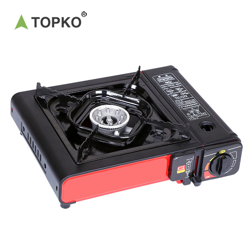 TOPKO Portable Gas Stove Manufacturing New Design Hiking/Travel/Camping Furniture Cooking Gas Stove