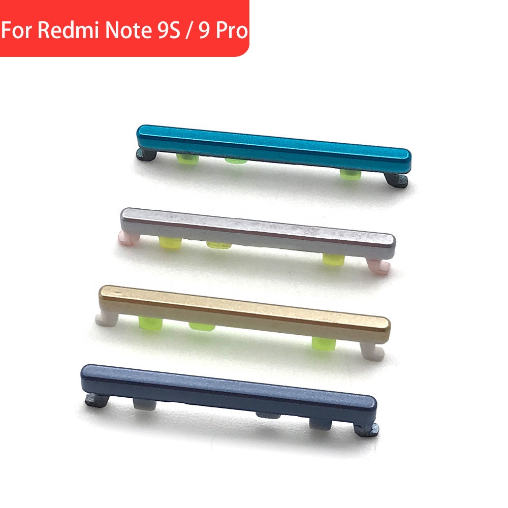 Mobile Phone Wholesale Power On Off Volume Switch Button Side Key For Xiaomi Redmi Note 9S 9 Pro Mobile Parts Phone Spare