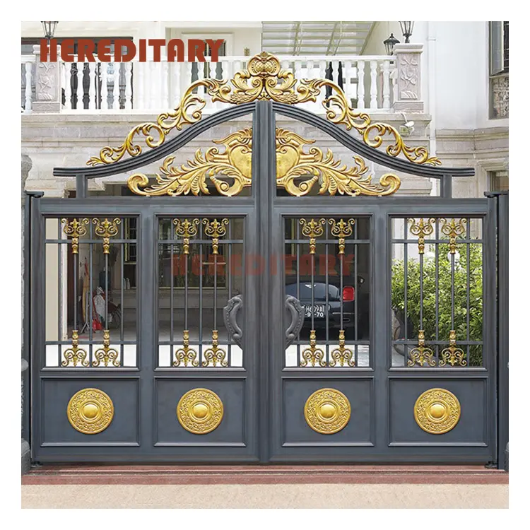 Philippines exterior metal sliding garden aluminum gates and fences for homes