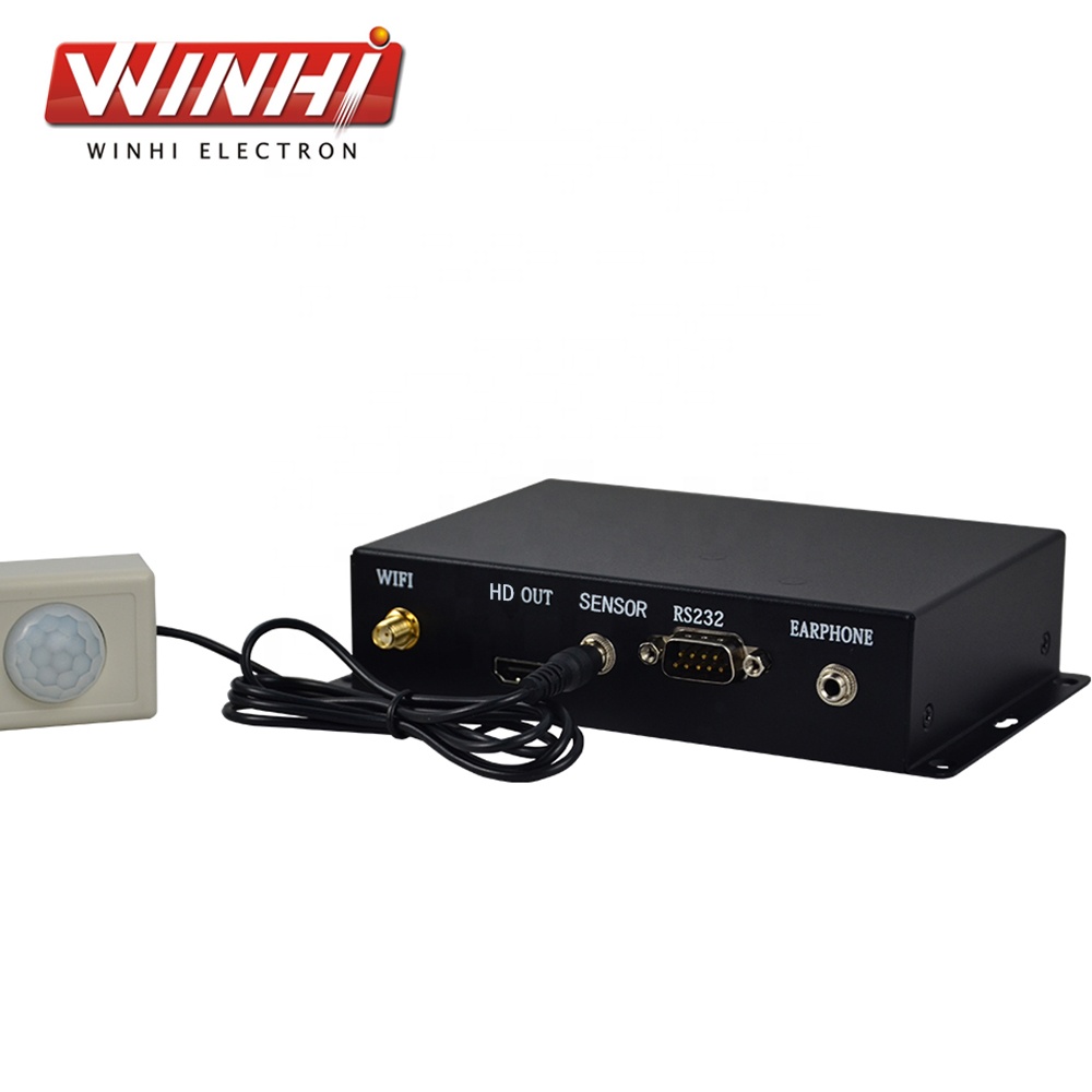 MPC3288-3 winhi Прямая продажа с фабрики рекламного видео экран датчик движения Автоматический запуск проигрываетля в цифровой проигрыватель hd 4k android TV box