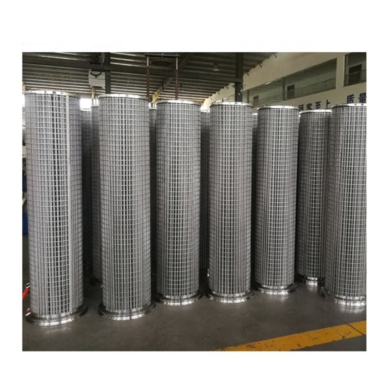LIANDA Customized SS 304 316L Stainless Steel Wire Mesh Screen Filter Johnson Screen Tube Filter Elements For Plastic Pelletizer
