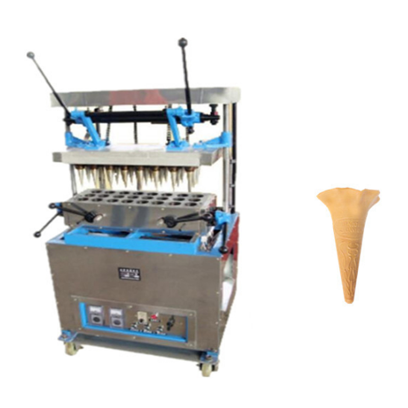 24-head crispy cone machine commercial pressing type ice cream forming egg tray machine wafer horn torch flower tray machine