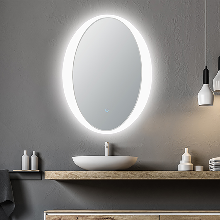 Oval Shape Decorating Bathroom Mirros Wall Mounted Design Decorative Wall Mirror