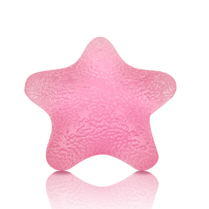 Pink 10kg Silicone Stress Relief Forearm Finger Exercise Fitness Training Star shaped Grip Tool Power Hand Gripper