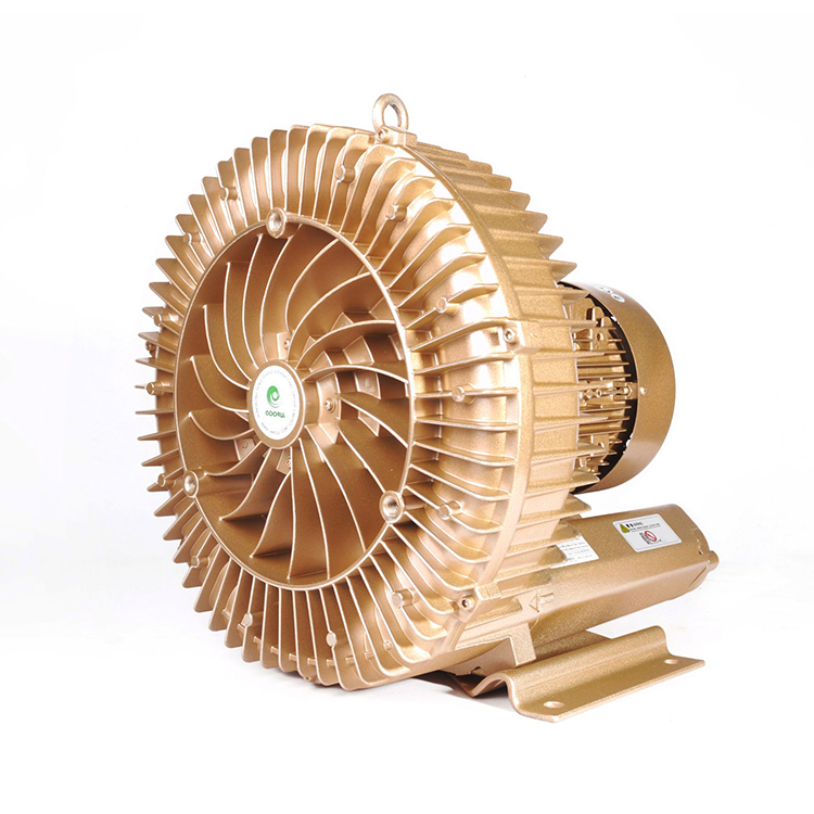 0.85kW 1.2hp Three Phase Single Stage Industrial Air Pump Side Channel Ring Blower