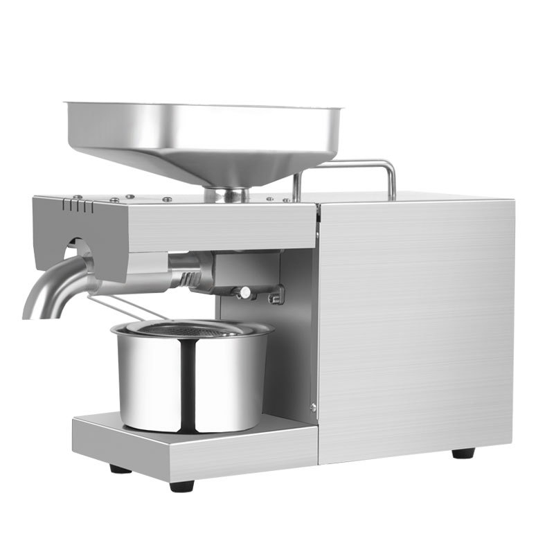 Auto Mini Olive Oil Pressing Machine Stainless Steel Palm Castor Cold Pressed Expeller Oil Press