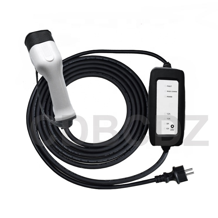 16A 3.5KW Portable Electric car vehicle Type 2 EV charger