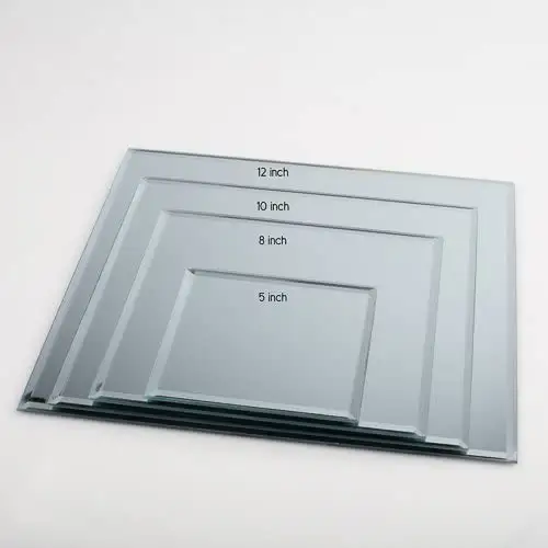 pack round square glass beveled mirror 3.0mm customized