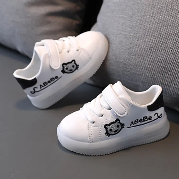 New Kids Luminous Sneakers small white children Running Shoes
