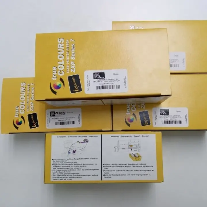 Оригинальные изображения 800077-742-750-лента YMCKO - Zebra ZXP серии 7